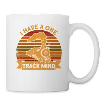 Conducteur de locomotive de locomotive de chemin de fer cadeau - Mug blanc - blanc - Droite