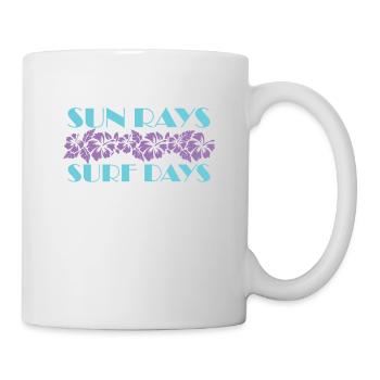 Sun Rays Surf Days Surfing Sport Wind - Mug - white - Right
