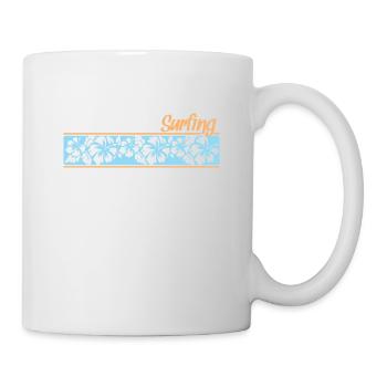 Surfing Patterns Surfing Water Sports - Mug - white - Right