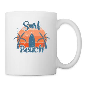 Surf Beach Surfing Water Sports Wind - Mug - white - Right