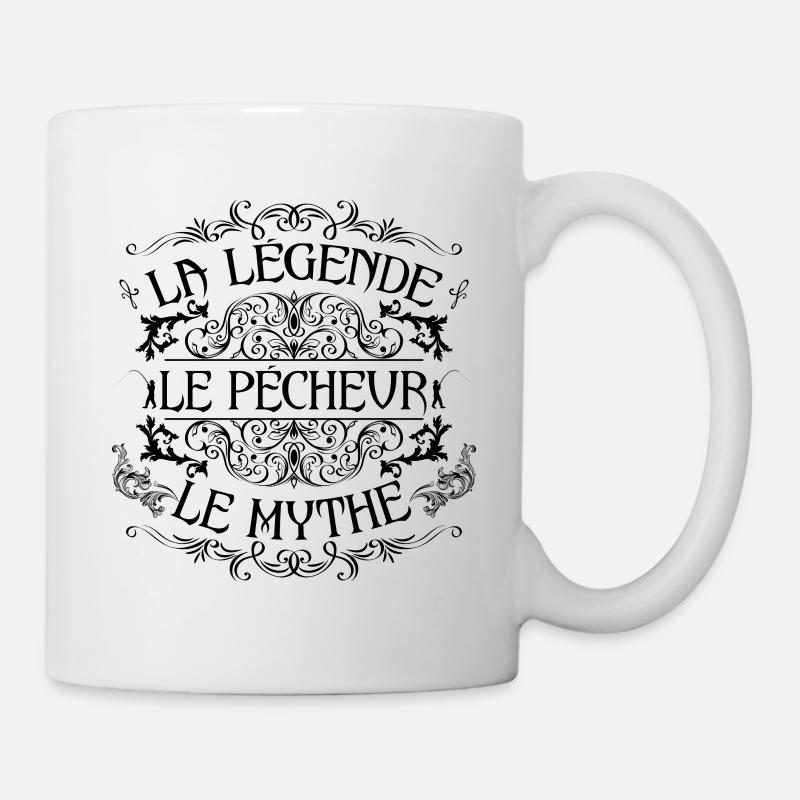 Pêcheur | la légende Pêcheur le mythe - Mug blanc - blanc