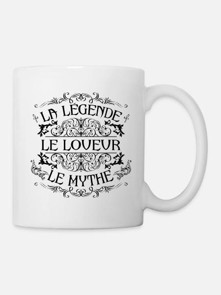 Loueur | la légende Loueur le mythe - Mug blanc - blanc
