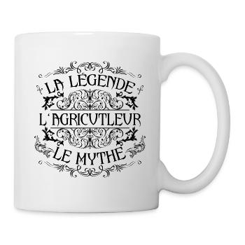 Agriculteur | la légende Agriculteur le mythe - Mug blanc - blanc - Droite