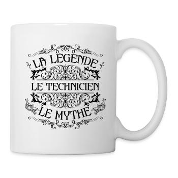 Technicien | la légende Technicien le mythe - Mug blanc - blanc - Droite