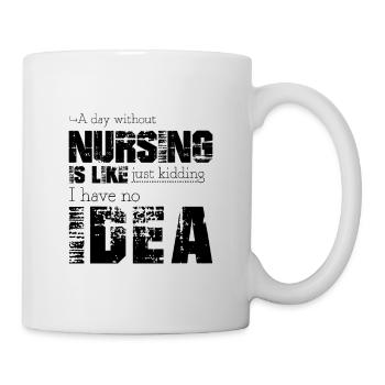 Krankenpflege - Tasse - Weiß - Rechts