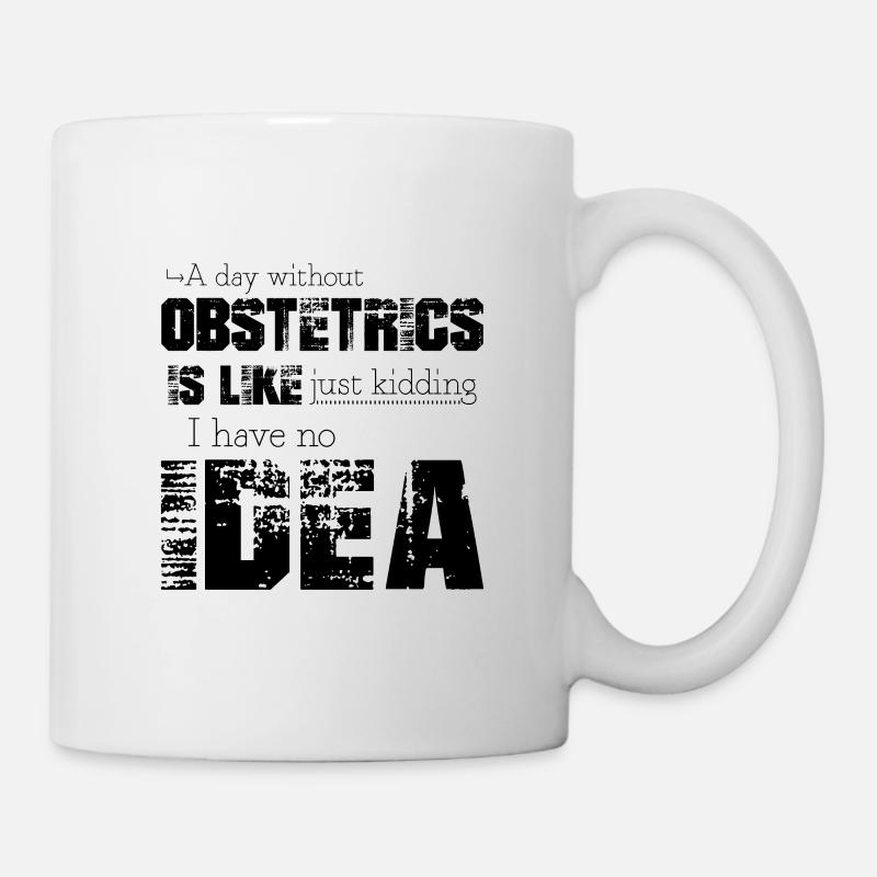 Geburtshilfe - Tasse - Weiß