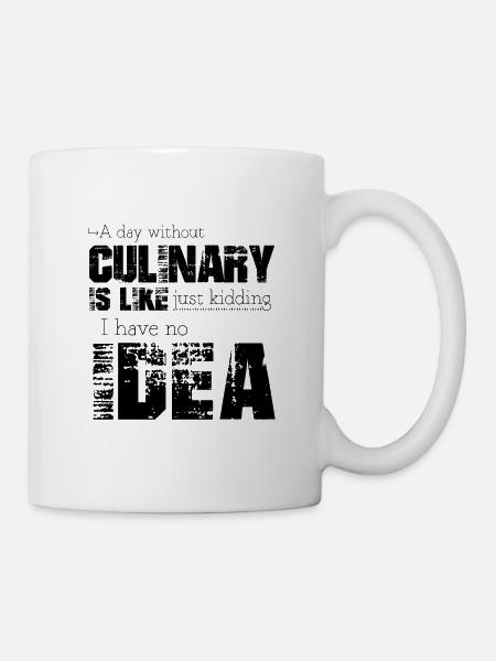 Kulinarisch - Tasse - Weiß