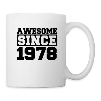 Génial depuis 1978 - Mug blanc - blanc - Droite