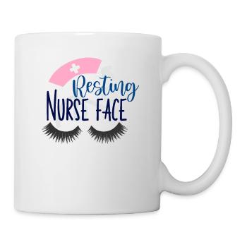 Resting Nurse Face - Tasse - Weiß - Rechts