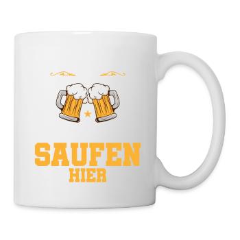 Poltern JGA Mann Bräutigam Junggesellenabschied - Tasse - Weiß - Rechts