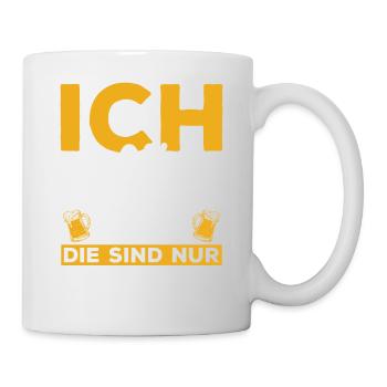 Poltern JGA Mann Bräutigam Junggesellenabschied - Tasse - Weiß - Rechts
