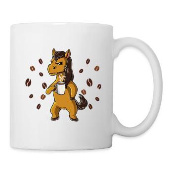 Nicht Ansprechen Vor Dem Ersten Kaffee Pferd - Tasse - Weiß - Rechts