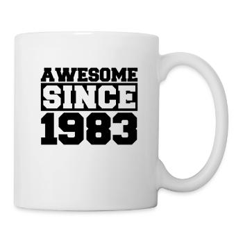 Awesome since 1983 - Mug - white - Right
