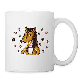 Fass mein Kaffee an und ich klatsch dich Kaffee - Tasse - Weiß - Rechts
