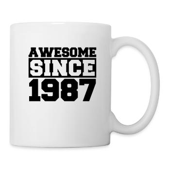 Awesome since 1987 - Mug - white - Right