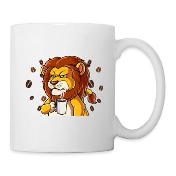 Fass mein Kaffee an und ich klatsch dich Kaffee - Tasse - Weiß - Rechts