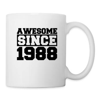 Génial depuis 1988 - Mug blanc - blanc - Droite