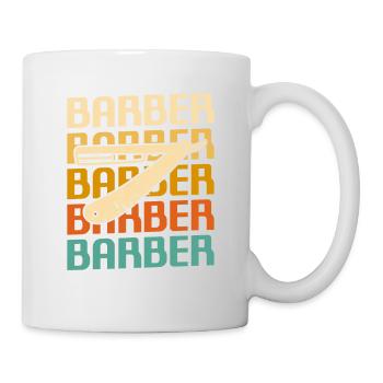 Coiffure Retro Vintage Classic Barber - Mug blanc - blanc - Droite