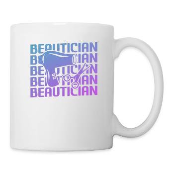 Rétro Vintage Classic Esthéticienne Cosmétologue - Mug blanc - blanc - Droite