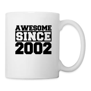 Awesome since 2002 - Tasse - Weiß - Rechts