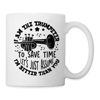 Trompettiste Trompette Instrument Cuivres Musique - Mug blanc - blanc - Droite