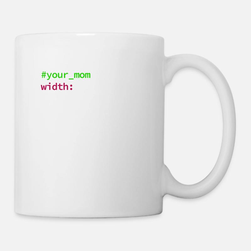 Web und CSS Programmierer Developer Coding Code - Tasse - Weiß