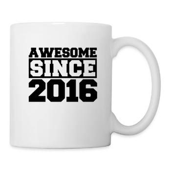Awesome since 2016 - Mug - white - Right