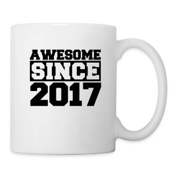 Awesome since 2017 - Mug - white - Right