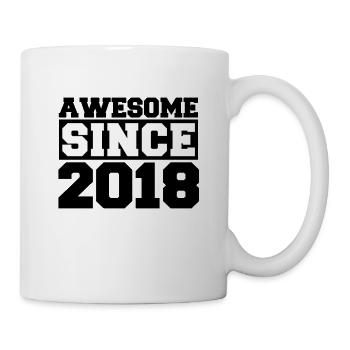 Awesome since 2018 - Mug - white - Right