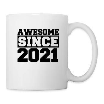 Awesome since 2021 - Tasse - Weiß - Rechts