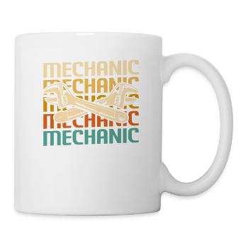 Retro Vintage Classic Mechanic Mechanical - Mug - white - Right