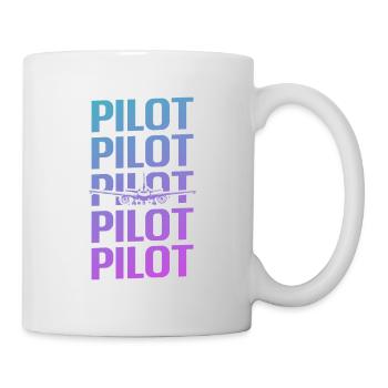 Retro Vintage Classic Pilot Aviation - Mug - white - Right