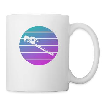 Retro Vintage Classic Plumber Plumbing - Mug - white - Right