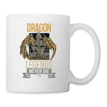 Dragon Legends Never Die - Tasse - Weiß - Rechts