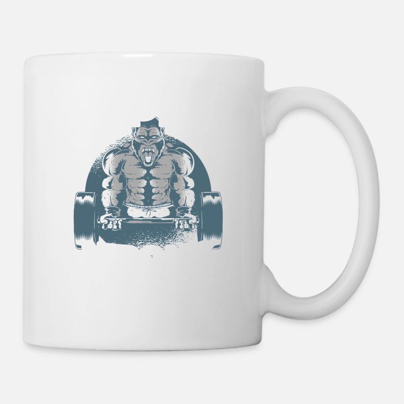 Des singes forts ensemble - Mug blanc - blanc