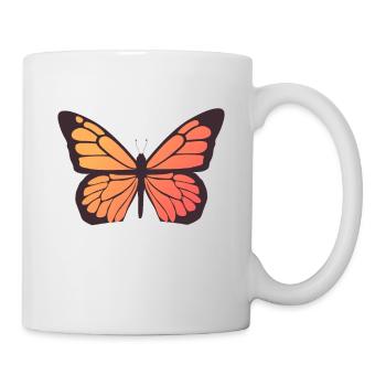 Mon papillon est mon Valentin - Mug blanc - blanc - Droite