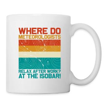 Where Do Meteorologists Relax At The Isobar Meteor - Mug - white - Right