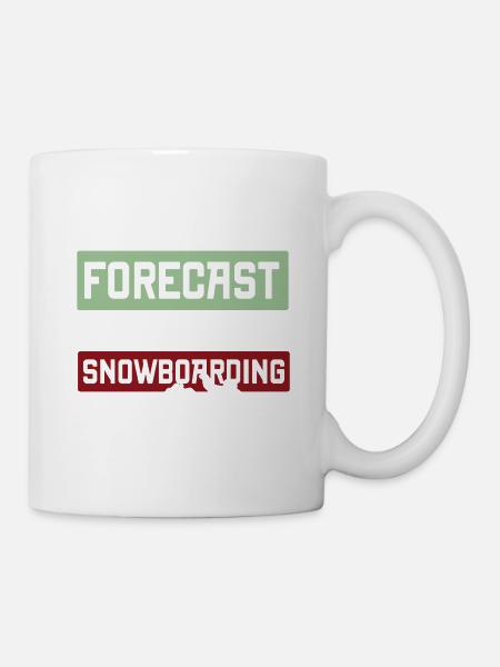snowboarding wochenende - Tasse - Weiß