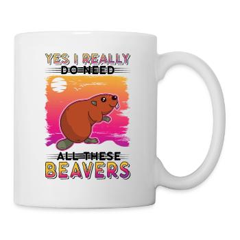 Beaver Beaver Dam Gift Beaver - Mug - white - Right