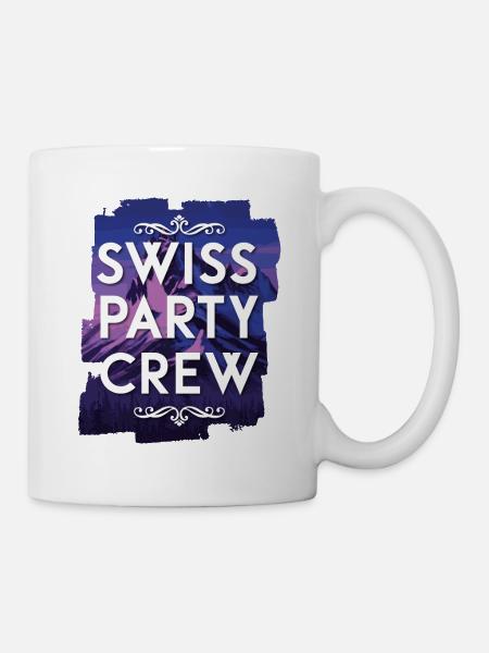 Swiss Party Crew - Tasse - Weiß