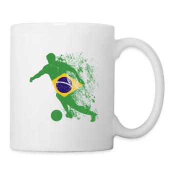 Nationalmannschaft Brasilien Fußball Weltmeister - Tasse - Weiß - Rechts