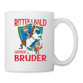 Ritter Bald Großer Bruder Geschwister Nachwuchs - Tasse - Weiß - Rechts