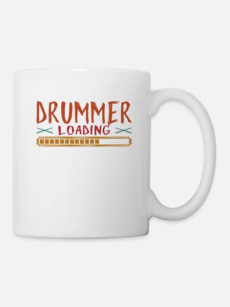 Batteur Chargement Sticks Percussion - Cool Drummer - Mug blanc - blanc