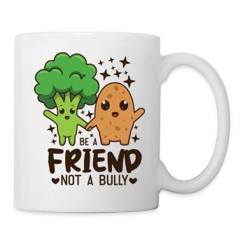 Citations d’amitié Soyez un ami pas un intimidateur Brocoli - Mug blanc - blanc - Droite