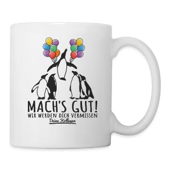 Jobwechsel Abschied Kollege Abschiedsgeschenk - Tasse - Weiß - Rechts