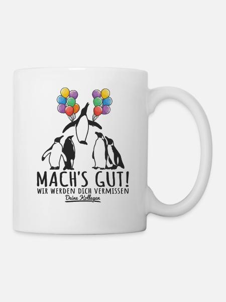 Jobwechsel Abschied Kollege Abschiedsgeschenk - Tasse - Weiß