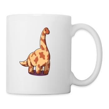 Cartoon Brachiosaurus - Mug - white - Right