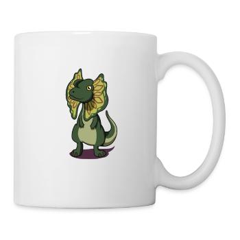 Dessin animé Dilophosaurus - Mug blanc - blanc - Droite