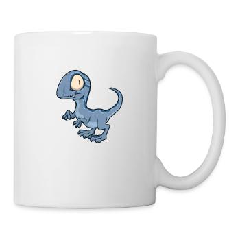 Kawaii Velociraptor - Tasse - Weiß - Rechts