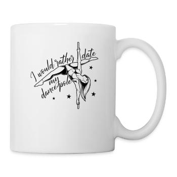 Je sortirais avec mon bâton de danse - Pole Fitness - Mug blanc - blanc - Droite